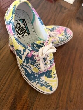 Vans Multicolor Tie-Dye Floral Canvas Sneakers